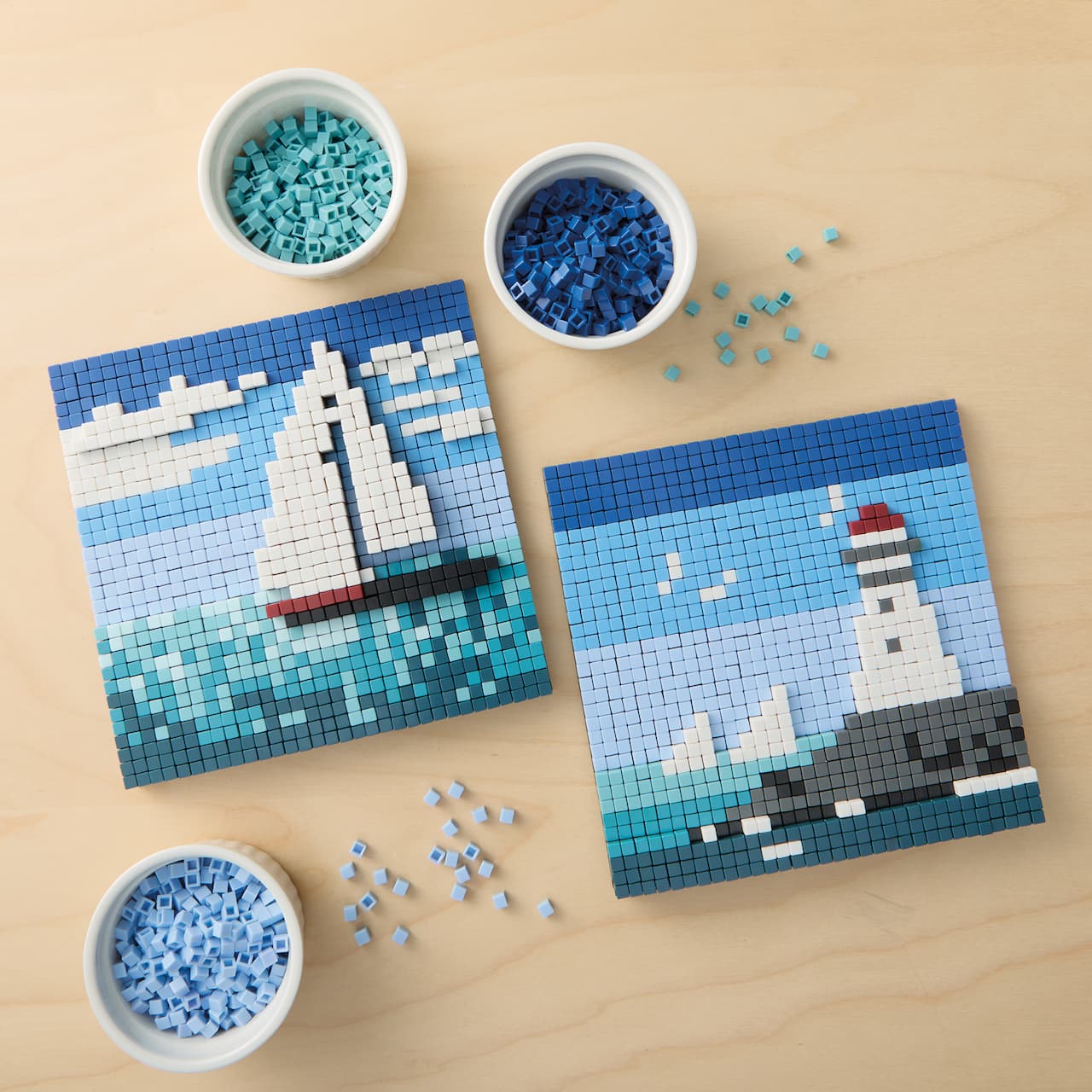 Seaside Pixelated Brick Art Kit by Make Market®